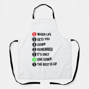 Motorcycle Shift Funny Saying Motocross Motorbike Apron
