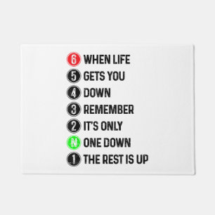 Motorcycle Shift Funny Saying Motocross Motorbike Doormat