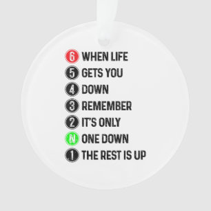 Motorcycle Shift Funny Saying Motocross Motorbike Ornament