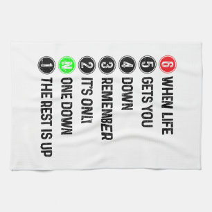 Motorcycle Shift Funny Saying Motocross Motorbike  Tea Towel
