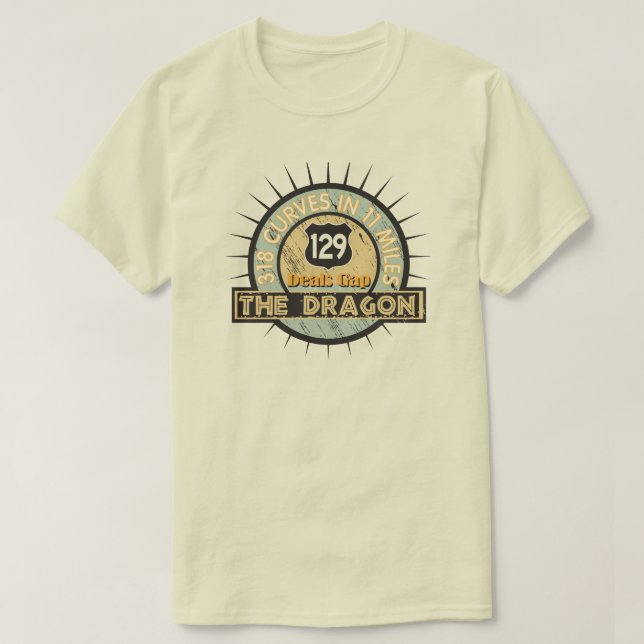 Motorcycle shirt The Dragon - Deals Gap (Design Front)