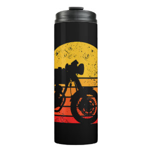 Motorcycle Shirt Vintage Retro T-Shirt for Cafe Ra Thermal Tumbler