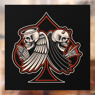 Motorcycle Shop Angel n Devil Ace of Spades