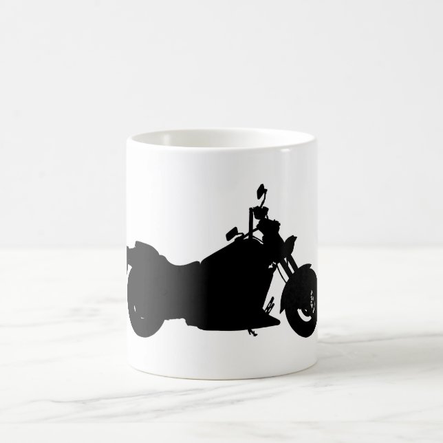 Motorcycle Silhouette Coffee Mug (Center)
