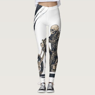 motorcycle skeleton leggings