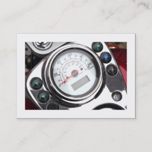 Motorcycle Speedometer (Bordered) Business Card