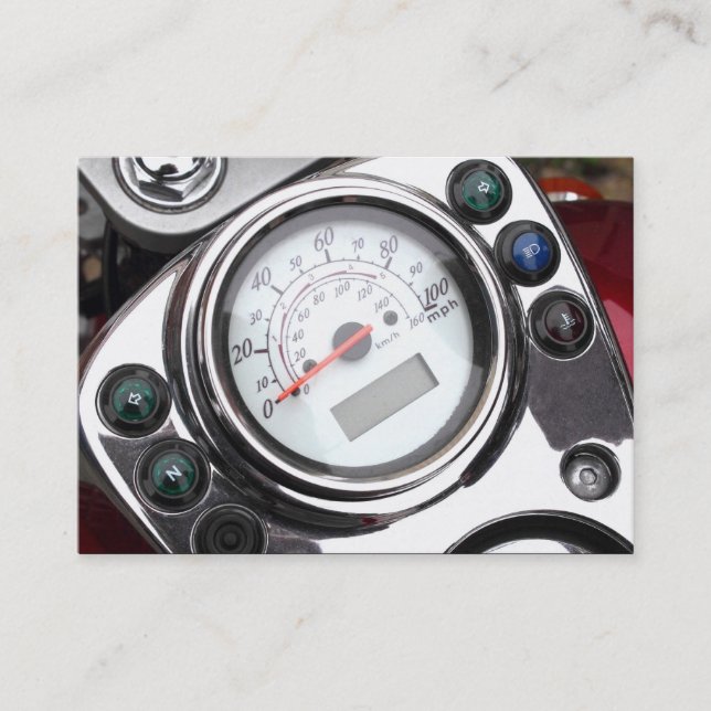 Motorcycle Speedometer Business Card (Front)