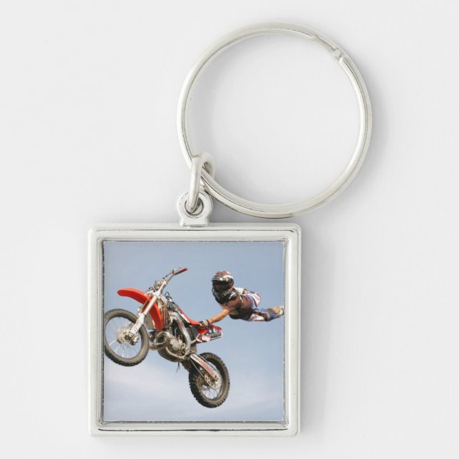 Motorcycle Stunts Key Ring (Front)