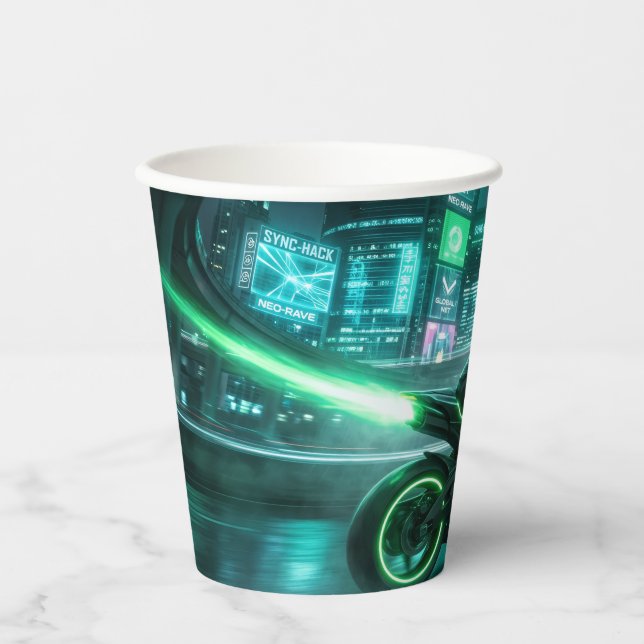 Motorcycle Styled Paper Cups (Front)