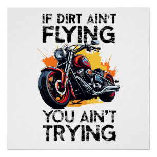 Motorcycle T Shirt Bike Lover Poster