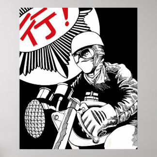 Motorcycle t-shirt poster