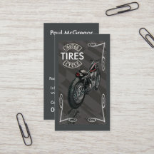 Motorcycle Tires Business Card
