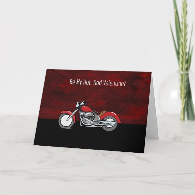 Motorcycle Valentine's Day Card (Front)