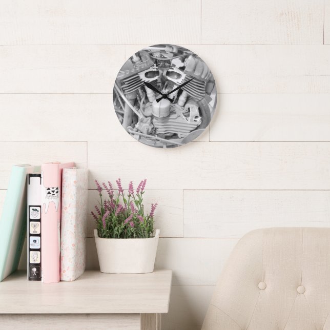 Motorcycle Wall Clock (Reading Room)