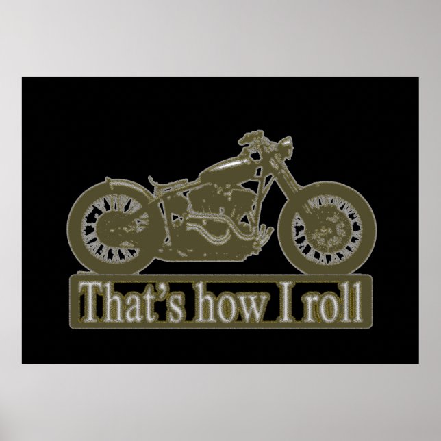 Motorcycle wall poster (Front)