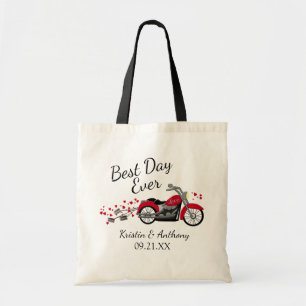 Motorcycle Wedding Best Day Ever Tote Bag