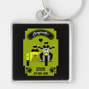 Motorcycle Wedding Gifts For Couple Key Ring
