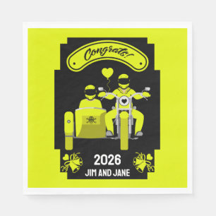 Motorcycle Wedding Gifts For Couple Napkin