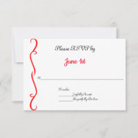 Motorcycle Wedding Invitations RSVP Cards