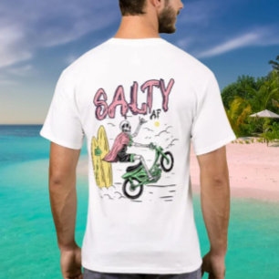 Motorcycle Wheely by Salty AF T-Shirt