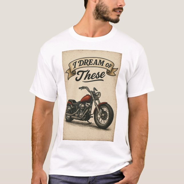 Motorcycle with text T-Shirt (Front)
