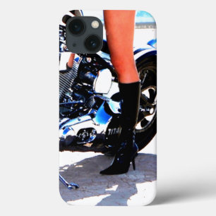 Motorcycle Women's Leg Hot iPhone 13 Case