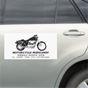 Motorcycle Workshop, Mechanic & Repairs Car Magnet