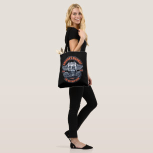 Motorcycles and Route 66 Tote Bag