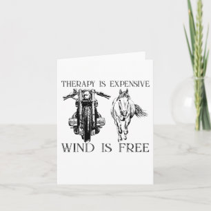 Motorcycles Biker Racer Horseback Riding Horse Gif Card