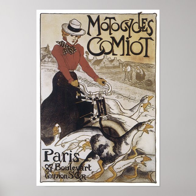 Motorcycles Comiot Paris Poster (Front)