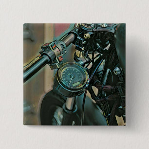 Motorcycles gift 15 cm square badge