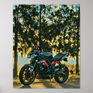 Motorcycles gift poster