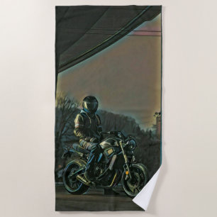 Motorcycles gifts beach towel