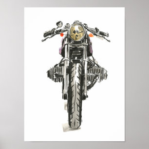 Motorcycles in Ink II Poster
