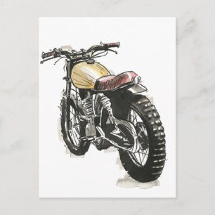 Motorcycles in Ink III Postcard