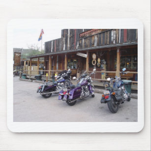 Motorcycles Western Saloon Mouse Pad