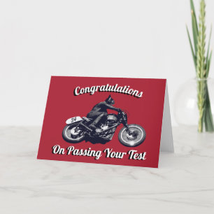 Motorcycling Congratulations on Passing Your Test Card