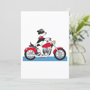 Motorcycling Dog Invitation