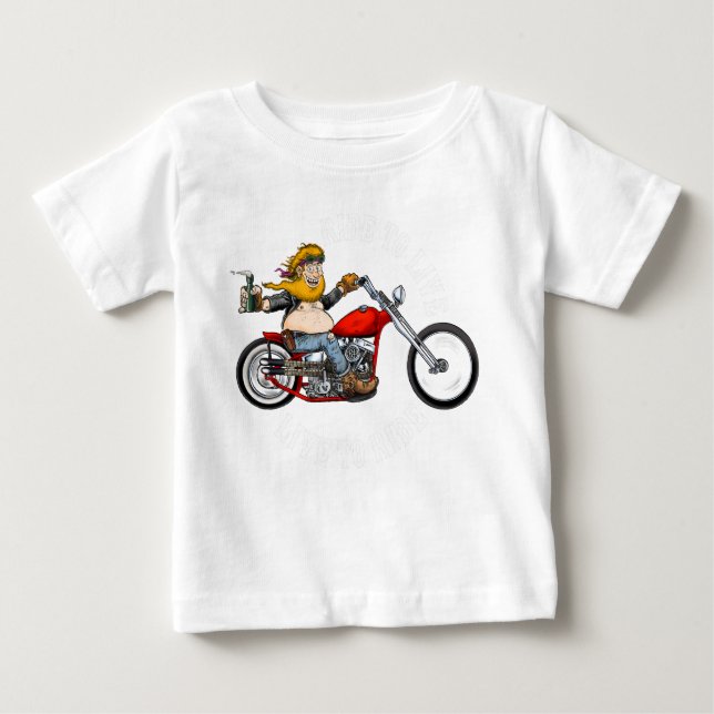 Motorcyclist Biker motor bike Baby T-Shirt (Front)