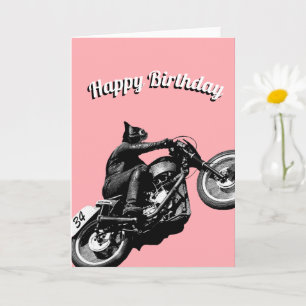 Motorcyclist Birthday Card