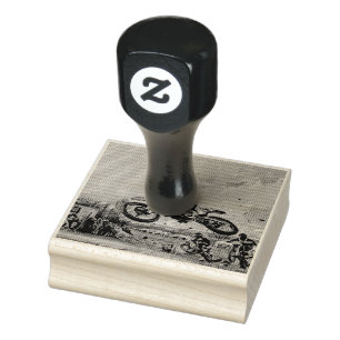 Motorcyclist gifts rubber stamp