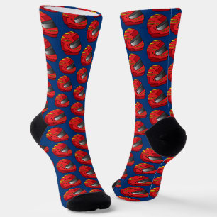 Motorcyclist Motorbike Crash Helmet Biker Socks
