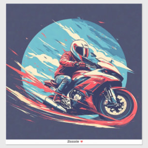 Motorcyclist Racing