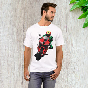 Motorcyclist Riding Red Sportbike T-Shirt