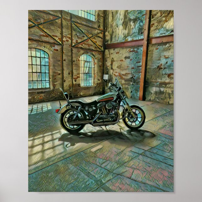 motorcyclists gifts poster (Front)