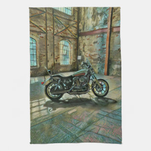 motorcyclists gifts tea towel