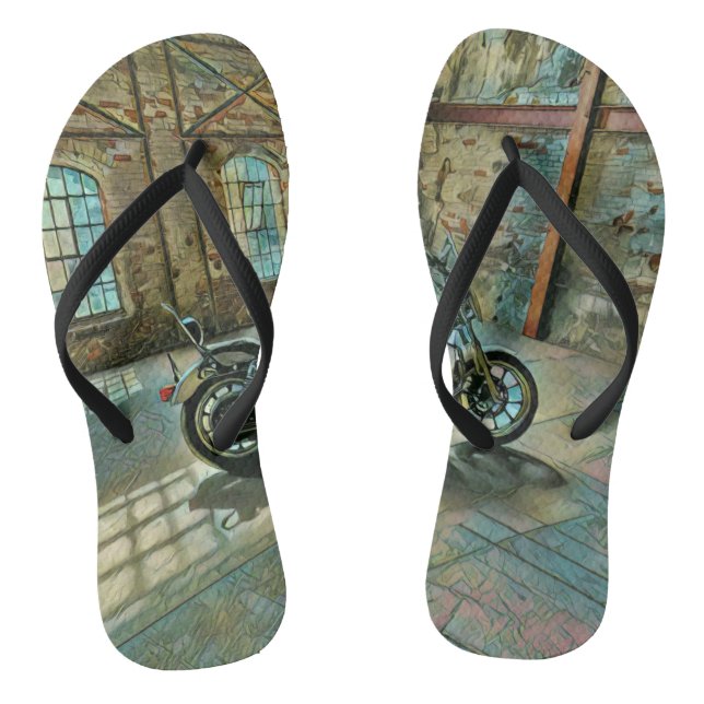 motorcyclists gifts thongs (Footbed)