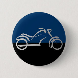 motorcyle motorbike bike biker 6 cm round badge