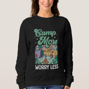 Motorhome Camping Retro Caravan Rv Trailer Camp Mo Sweatshirt