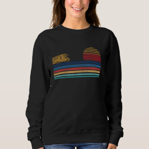 Motorhome Camping Retro Caravan Rv Trailer Sweatshirt